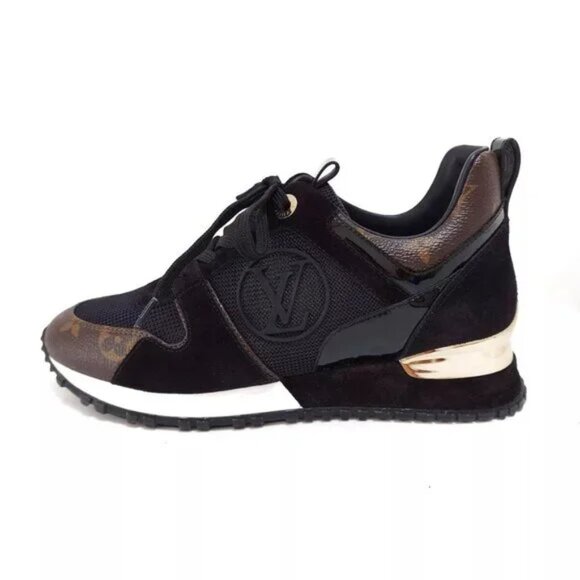 Louis Vuitton Shoes - 100% Authentic LOUIS VUITTON Run Away Sneaker Noir Women's Sneakers 692-101824